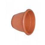 Flowerpot, model no. 4, brown color